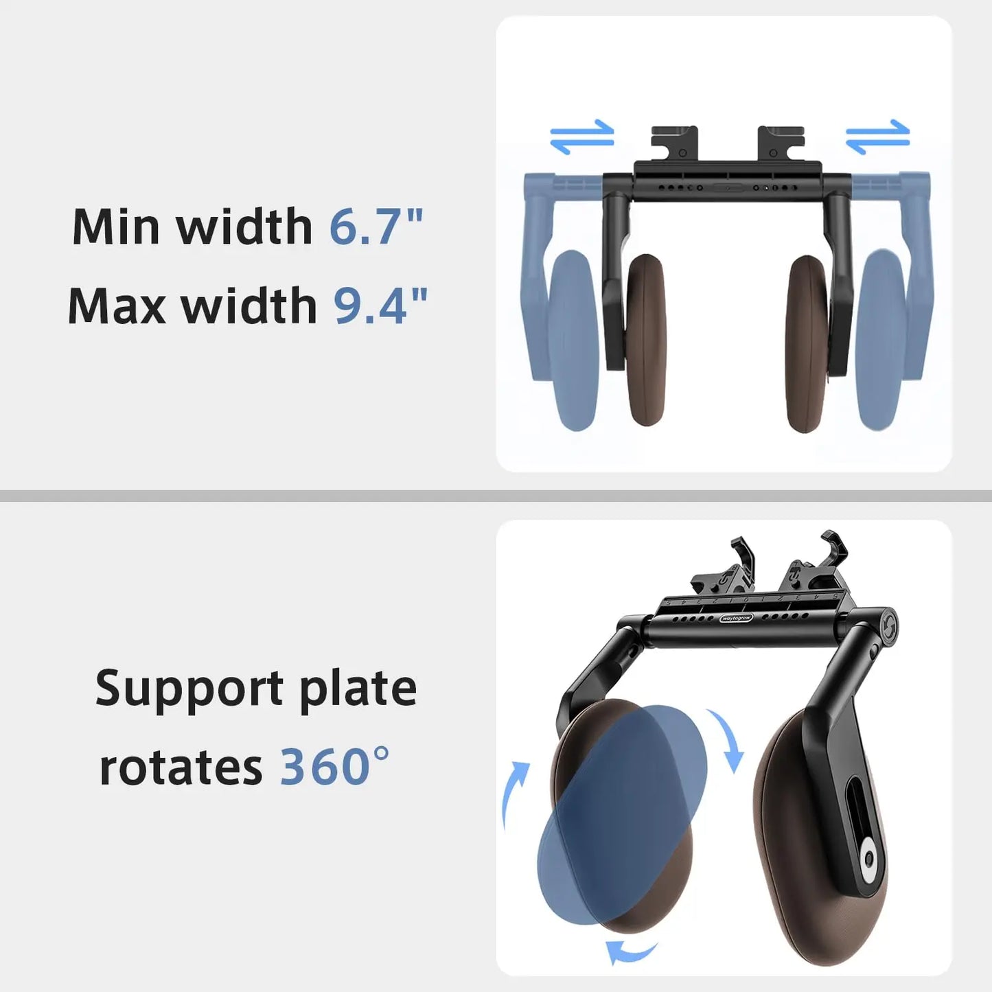 360° Car Headrest Pillow