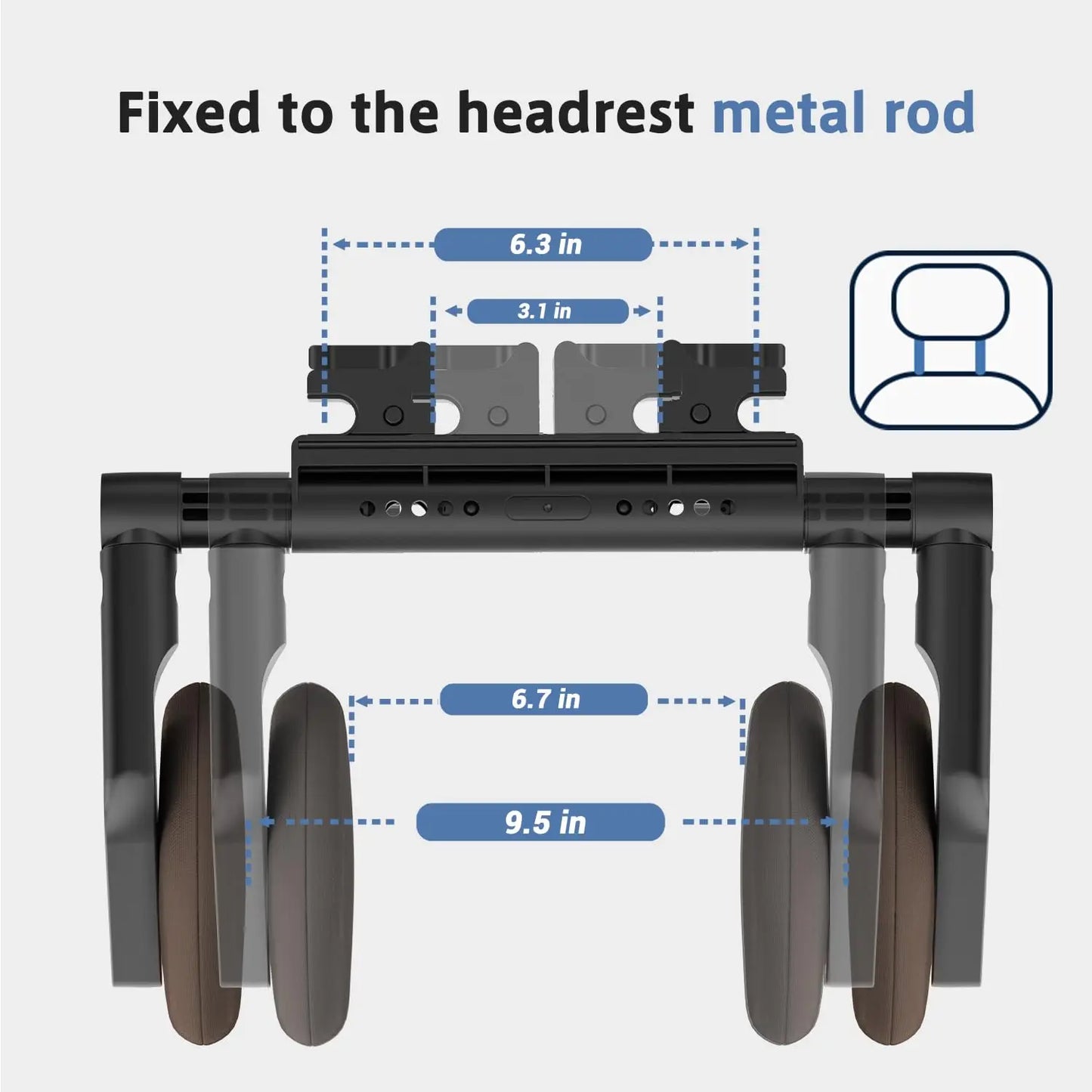 360° Car Headrest Pillow
