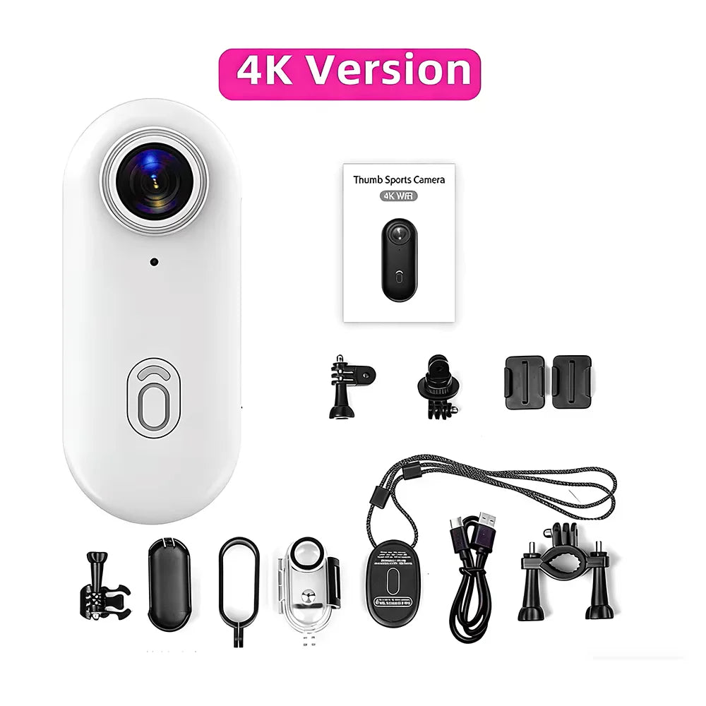 Waterproof 4K mini Pocket Magnetic POV Vlog Cam Portable Body Chest Recorder Wireless WiFi Action Camera Helmet Bicycle Sports