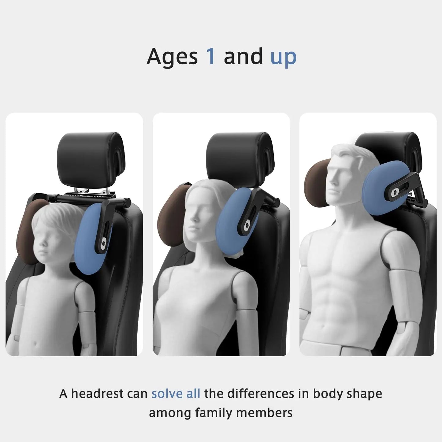 360° Car Headrest Pillow
